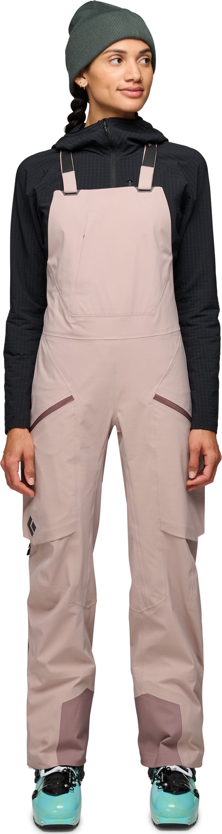 Black Diamond Women's Factor Bibs Pale Mauve | Buy Black Diamond